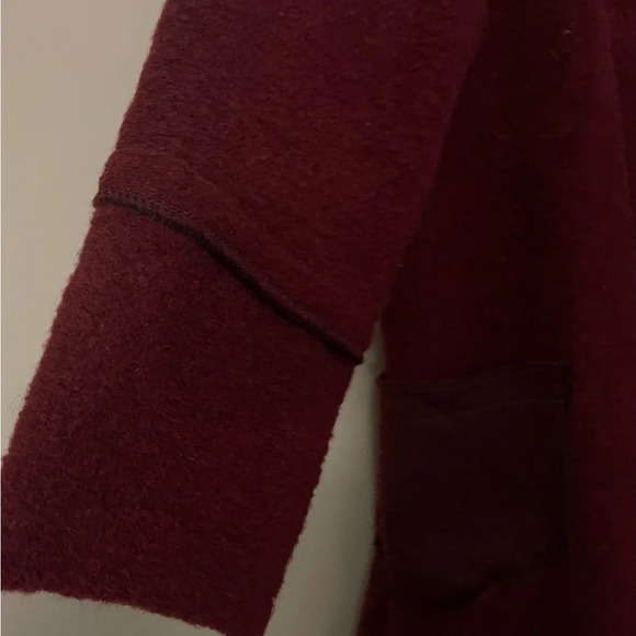 Charlotte & Louis wool blend coat burgundy fall whimsigoth preppy academia chic - Picture 6 of 10
